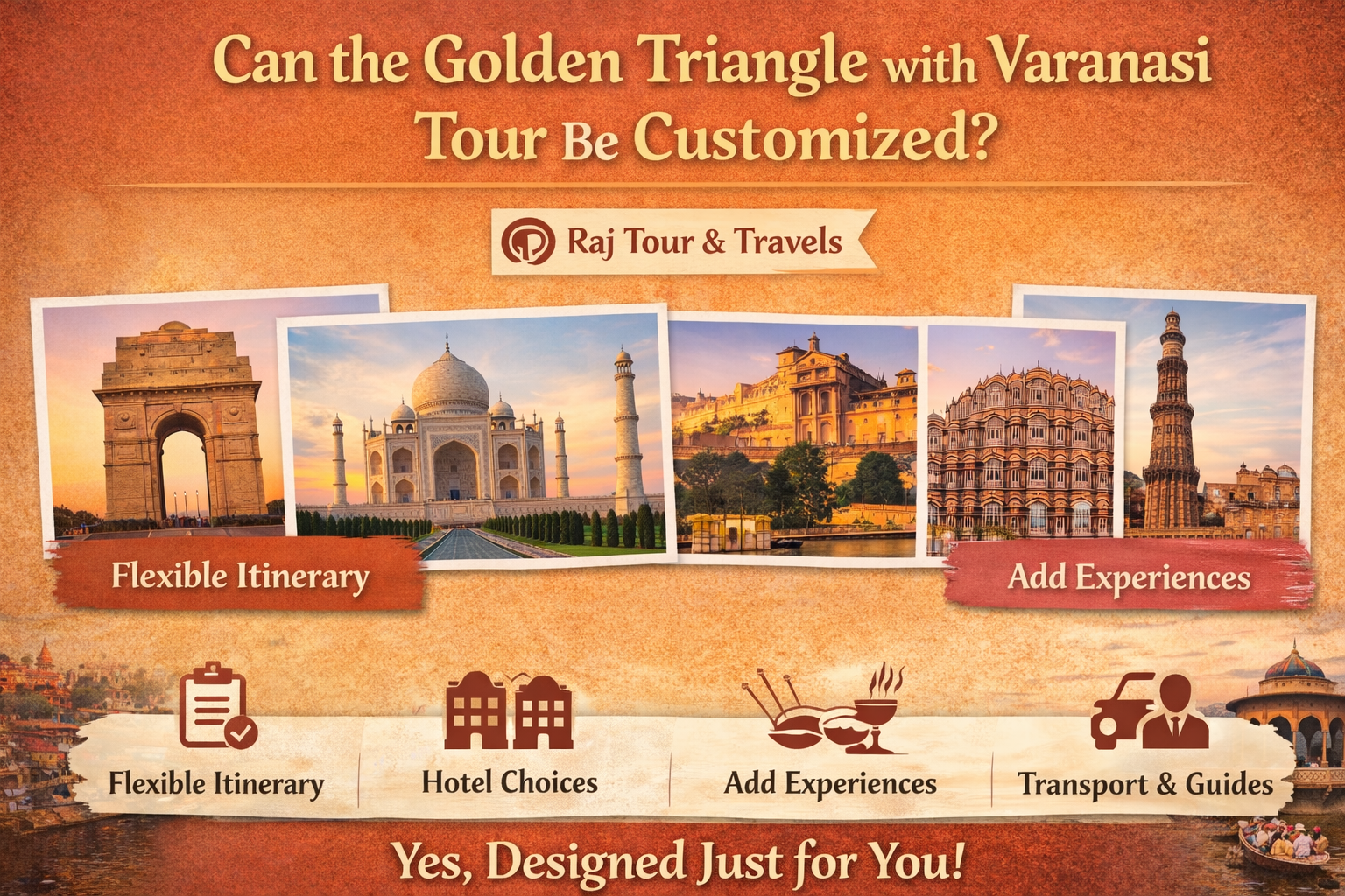 Can the Golden Triangle with Varanasi Tour Be Customized
