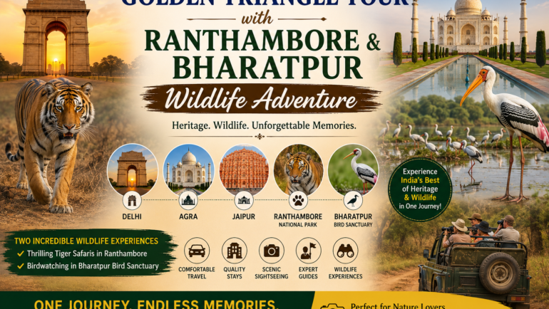 Golden Triangle Tour with Ranthambore & Bharatpur Wildlife Adventure